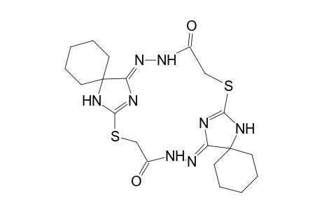 9,9,18,18-Bis(cyclopentamethylene)-6,15-dithia-2,3,8,11,12,17,19,20-octaazatricyclo[14.2.1.1(7,10)]eicosa-1,7(20),10,16(19)-tetraene-4,13-dione