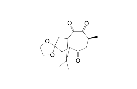 4,11,11-Trimethylspiro[bicyclo[5.3.1]undec-2,9-(1,3)dioxolane]-2,5,6-trione
