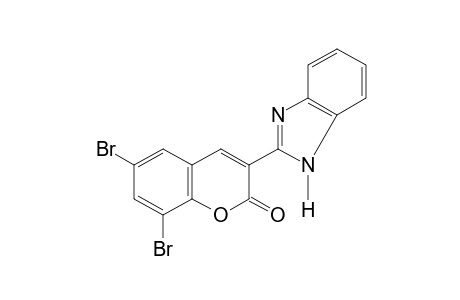 3-(2-benzimidazolyl)-6,8-dibromocoumarin