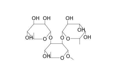 METHYL 2-O-(BETA-L-FUCOPYRANOSYL)-3-O-(ALPHA-L-RHAMNOPYRANOSYL)-ALPHA-L-RHAMNOPYRANOSE