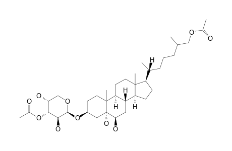 RIISEIN-A;3-BETA-O-(3'-O-ACETYL-BETA-D-ARABINOPYRANOSYL)-25-XI-CHOLESTANE-3-BETA,5-ALPHA,6-BETA,26-TETRAOL-26-ACETATE