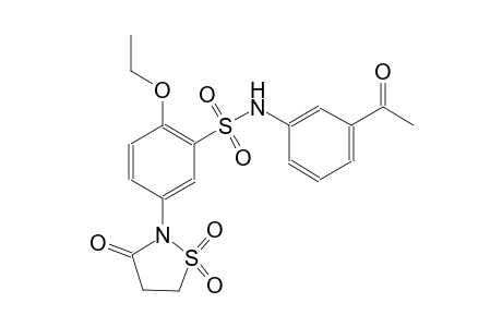 benzenesulfonamide, N-(3-acetylphenyl)-5-(1,1-dioxido-3-oxo-2-isothiazolidinyl)-2-ethoxy-