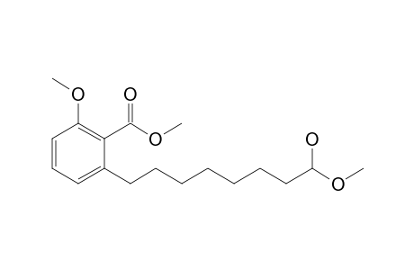 Methyl 6,8-dimethoxy-2-(8'-hydroxyoctyl)-benzoate