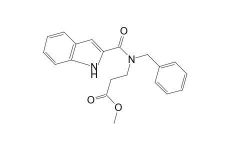 N-benzyl-N-[(indol-2-yl)carbonyl]-beta-alanine, methyl ester