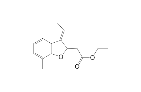 (E)-ethyl 2-(3-ethylidene-7-methyl-2,3-dihydrobenzofuran-2-yl)acetate