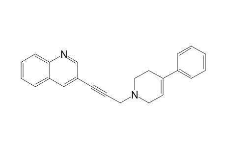 3-[3-(4-phenyl-3,6-dihydro-2H-pyridin-1-yl)prop-1-ynyl]quinoline