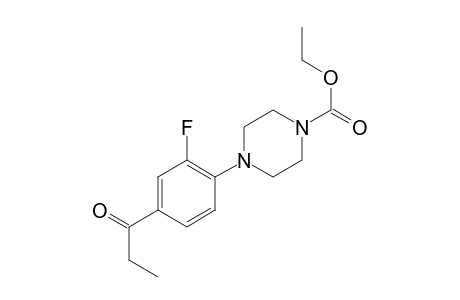Ethyl 4-(2-fluoro-4-propionylphenyl)-1-piperazinecarboxylate