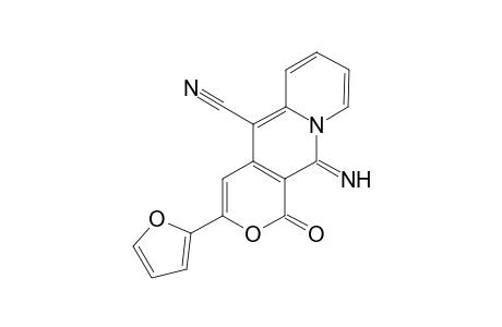 3-Furan-2-yl-9-imino-1-oxo-1H,9H-2-oxa-8a-aza-anthracene-10-carbonitrile