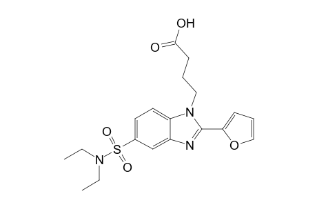 4-[5-(Diethylaminosulfonyl)-2-(2-furyl)-1-benzimidazolyl]butyric acid