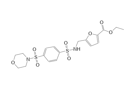 2-furancarboxylic acid, 5-[[[[4-(4-morpholinylsulfonyl)phenyl]sulfonyl]amino]methyl]-, ethyl ester