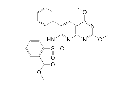 Benzoic acid, 2-[[(2,4-dimethoxy-6-phenylpyrido[2,3-d]pyrimidin-7-yl)amino]sulfonyl]-, methyl ester