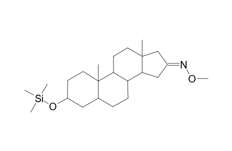 5.ALPHA.-ANDROSTAN-3.BETA.-OL-16-ONE(16-O-METHYLOXIME-3.BETA.-TRIMETHYLSILYL ETHER)