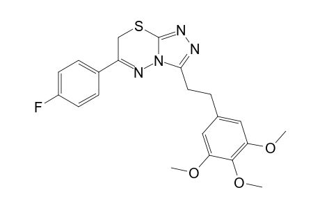3-[2-(3,4,5-Trimethoxyphenyl)ethyl]-6-(4-fluorophenyl)-7H-1,2,4-triazolo[3,4-b]-1,3,4-thiadiazine