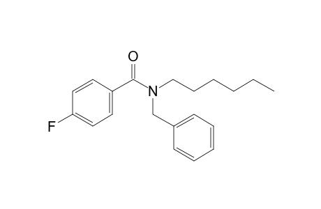 Benzamide, 4-fluoro-N-benzyl-N-hexyl-