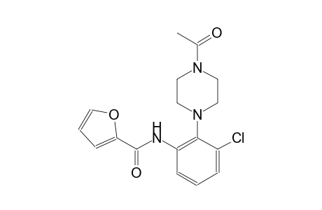 2-furancarboxamide, N-[2-(4-acetyl-1-piperazinyl)-3-chlorophenyl]-