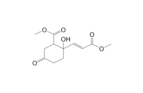 2-Hydroxy-2-[(E)-3-methoxy-3-oxoprop-1-enyl]-5-oxo-1-cyclohexanecarboxylic acid methyl ester