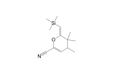 2H-Pyran-6-carbonitrile, 3,4-dihydro-3,3,4-trimethyl-2-[(trimethylsilyl)methylene]-