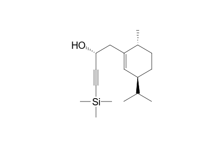 (R)-1-((3S,6R)-3-Isopropyl-6-methylcyclohex-1-enyl)-4-(trimethyllsilyl)but-3-yn-2-ol