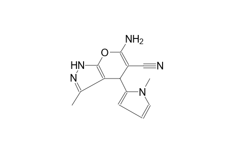 pyrano[2,3-c]pyrazole-5-carbonitrile, 6-amino-1,4-dihydro-3-methyl-4-(1-methyl-1H-pyrrol-2-yl)-