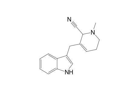 2-CYANO-1-METHYL-3-(3-INDOLYLMETHYL)-1,2,5,6-TETRAHYDROPYRIDINE