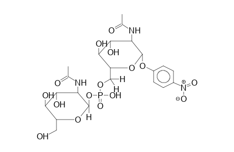 PARA-NITROPHENYL 2-ACETAMIDO-2-DEOXY-6-O-(2-ACETAMIDO-2-DEOXY-ALPHA-D-GLUCOPYRANOSYLPHOSPHO)-BETA-D-GLUCOPYRANOSIDE