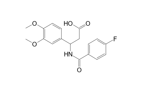 Benzenepropanoic acid, beta-[(4-fluorobenzoyl)amino]-3,4-dimethoxy-