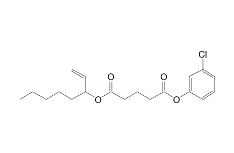 Glutaric acid, oct-1-en-3-yl 3-chlorophenyl ester