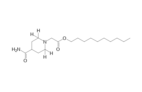 4-carbamoyl-1-piperidineacetic acid, decyl ester