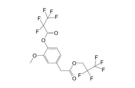 Pentafluoropropionyl-2,2,3,3,3-pentafluoropropyl ester derivative of homovanillic acid