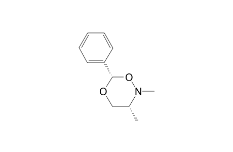 cis-(3RS,6SR)-2,3-Dimethyl-6-phenyl-1,5,2-dioxazinane