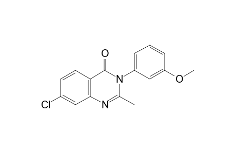 7-chloro-3-(m-methoxyphenyl)-2-methyl-4(3H)-quinazolinone