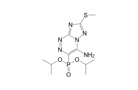 4-AMINO-7-METHYLMERCAPTO-[1,2,4]-TRIAZOLO-[3,2-C]-[1,2,4]-TRIAZIN-3-YL-PHOSPHONIC-ACID-DIISOPROPYLESTER