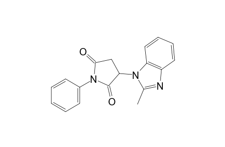 2-(2-methyl-1-benzimidazolyl)-N-phenylsuccinimide