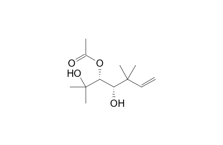 threo-2,4-dihydroxy-2,5,5-trimethyl-hept-6-en-3-yl acetate