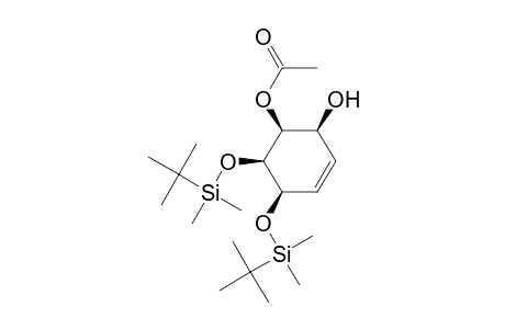 (-)-1L-3-O-ACETYL-1,2-BIS-([(TERT.-BUTYL)-DIMETHYLSILYL]-OXY)-CYCLOHEX-5-ENE-1,2,3,4/0-TETROL