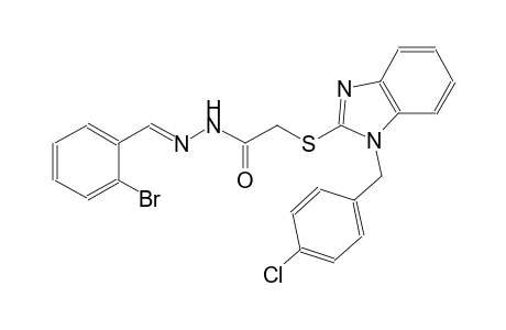 acetic acid, [[1-[(4-chlorophenyl)methyl]-1H-benzimidazol-2-yl]thio]-, 2-[(E)-(2-bromophenyl)methylidene]hydrazide