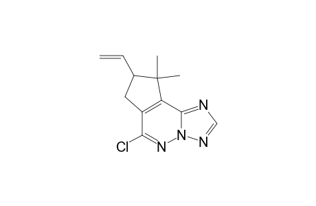 7H-Cyclopenta[d][1,2,4]triazolo[1,5-b]pyridazine, 6-chloro-8-ethenyl-8,9-dihydro-9,9-dimethyl-