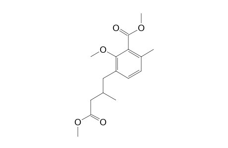 Benzoic acid, 2-methoxy-3-(4-methoxy-2-methyl-4-oxobutyl)-6-methyl