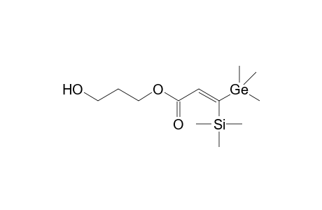 3-Hydroxypropyl ester of 3-trimethylsilyl-3-trimethylgermylpropenoic acid (isomer A)