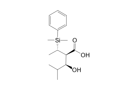 (2RS,3SR)-2-[(SR)-1-(Dimethyl(phenyl)silyl)ethyl]-3-hydroxy-4-methylpentanoic acid