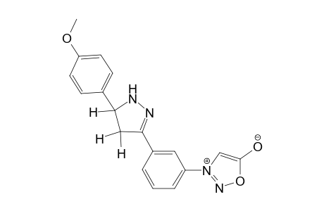 3-[3'-(4'',5''-Dihydro-5"-(p-anisyl)-1H-pyrazol-3"-yl)phenyl]-Sydnone