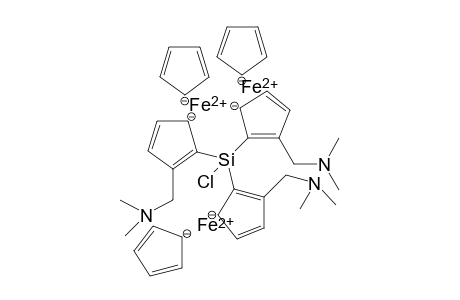 Tris[2-(dimethylaminomethyl)ferrocenyl]-Siliciumchloride