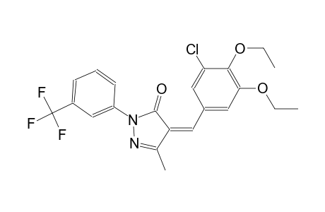 (4Z)-4-(3-chloro-4,5-diethoxybenzylidene)-5-methyl-2-[3-(trifluoromethyl)phenyl]-2,4-dihydro-3H-pyrazol-3-one