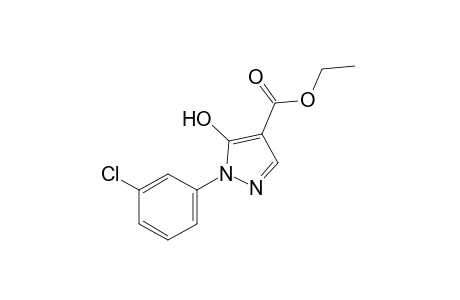 1-(m-chlorophenyl)-5-hydroxypyrazole-4-carboxylic acid, ethyl ester