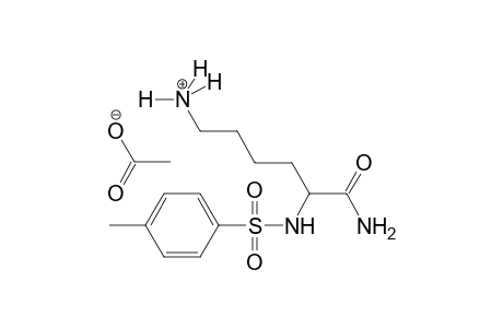 6-Amino-5-{[(4-methylphenyl)sulfonyl]amino}-6-oxo-1-hexanaminium acetate