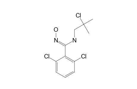 (Z)-N-HYDROXY-N'-(2-CHLORO-2-METHYL-PROPYL)-2,6-DICHLORO-BENZENE-CARBOXIMIDAMIDE