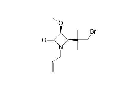 cis-1-Allyl-4-[(2-bromo-1,1-dimethyl)ethyl]-3-methoxyazetidin-2-one