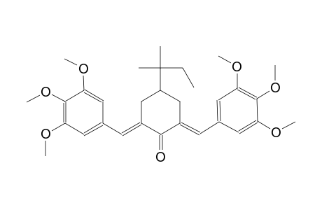 cyclohexanone, 4-(1,1-dimethylpropyl)-2,6-bis[(3,4,5-trimethoxyphenyl)methylene]-, (2E,6E)-