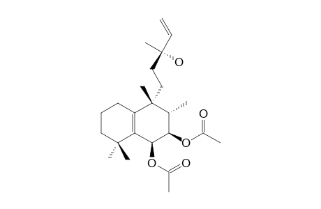 6-BETA,7-BETA-DIACETOXY-13-HYDROXY-LABDA-8,14-DIENE