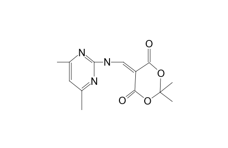 {[(4,6-dimethyl-2-pyrimidinyl)amino]methylene}malonic acid, cyclicisopropylidene ester